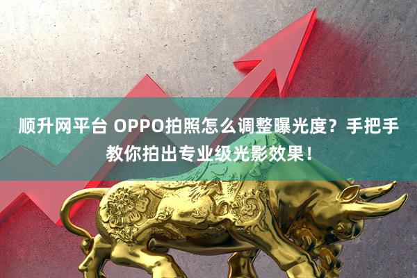 顺升网平台 OPPO拍照怎么调整曝光度？手把手教你拍出专业级光影效果！