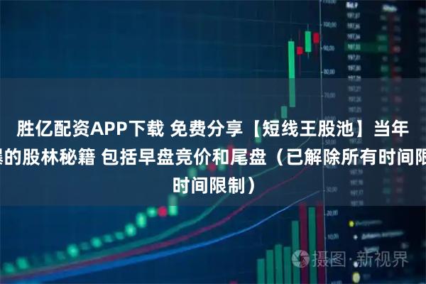 胜亿配资APP下载 免费分享【短线王股池】当年火爆的股林秘籍 包括早盘竞价和尾盘（已解除所有时间限制）